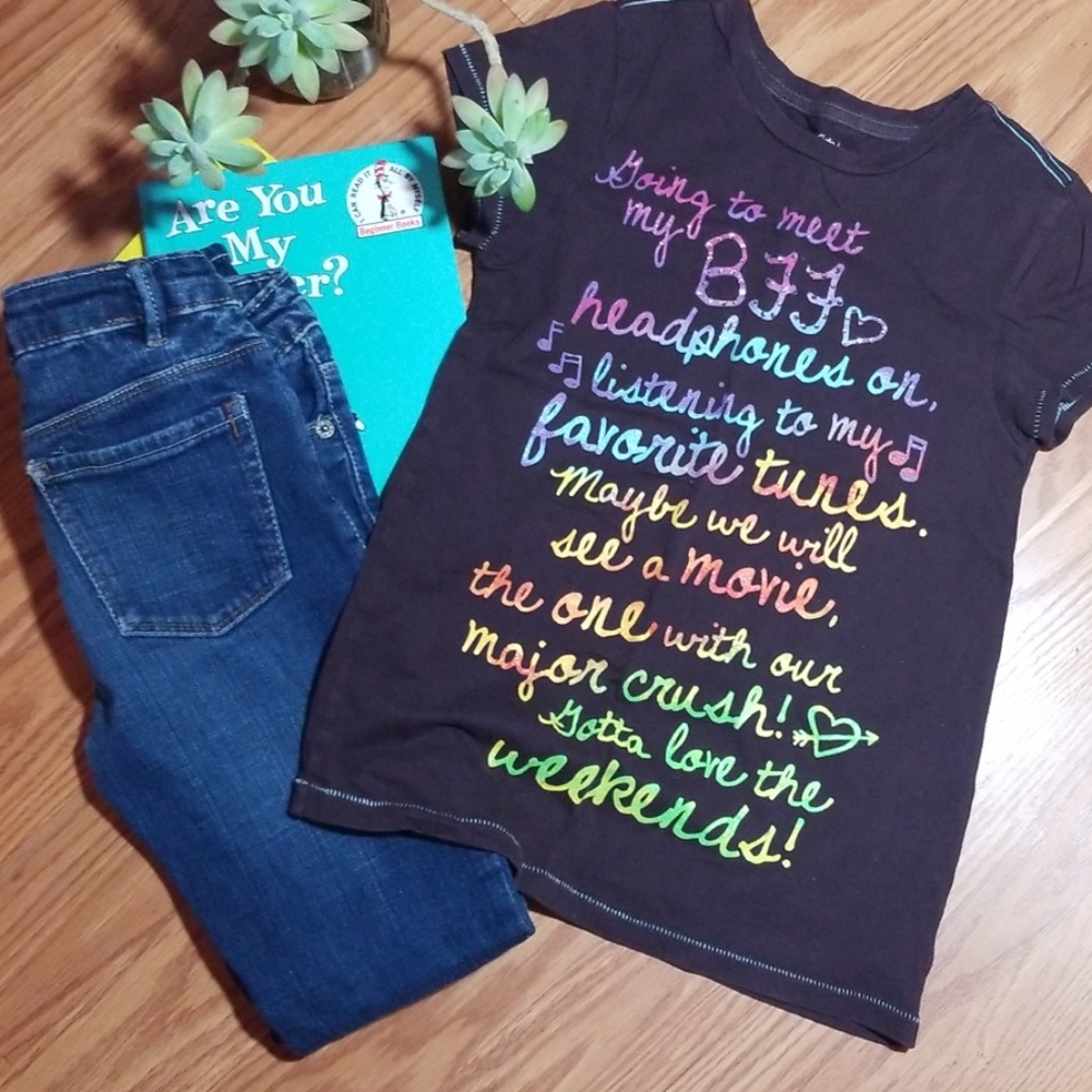 Denizens skinny‎ Jean's 7, gap kids m8 top